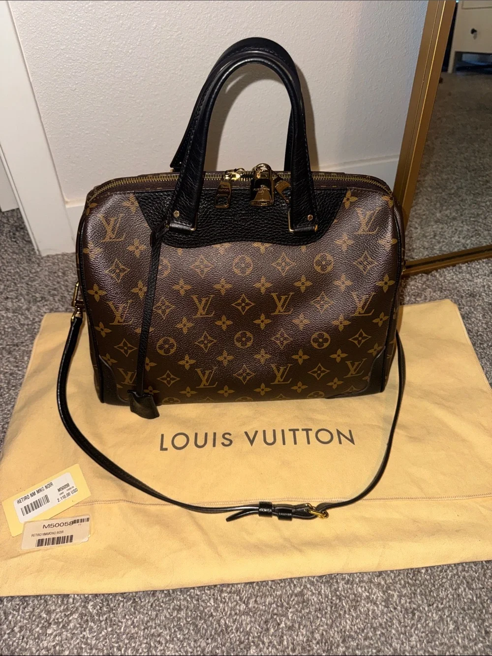 Louis Vuitton Retiro NM Mono Noir - Picture 3 of 15